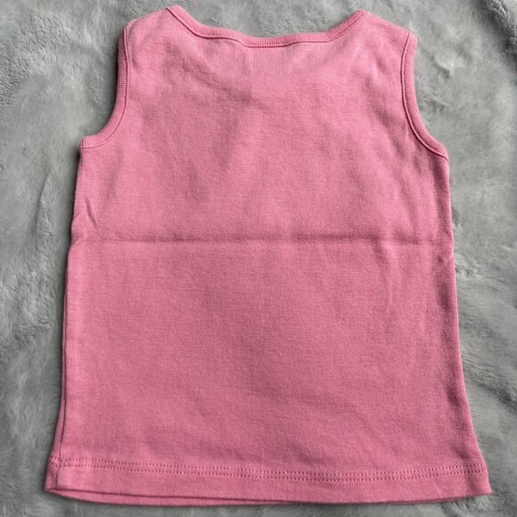 Gymboree Pink Seahorse Graphic Tank Top 12-18 Months 100% Cotton - Picture 2 of 4